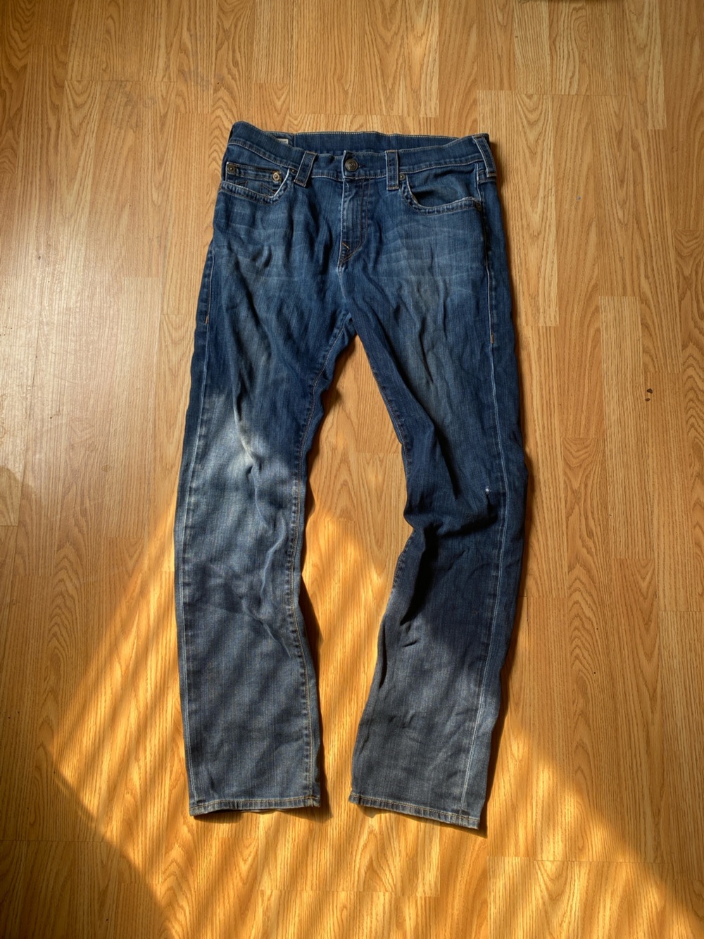 Y2K Made In USA Men's True Religion Jeans 34x33 Ricky Relaxed Straight